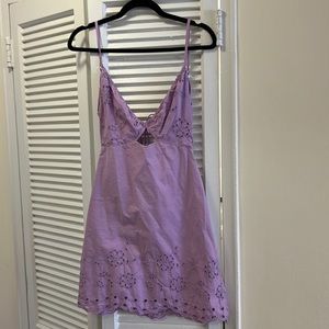 New with tags - Zara embroidered mini dress with open back - Size Small
